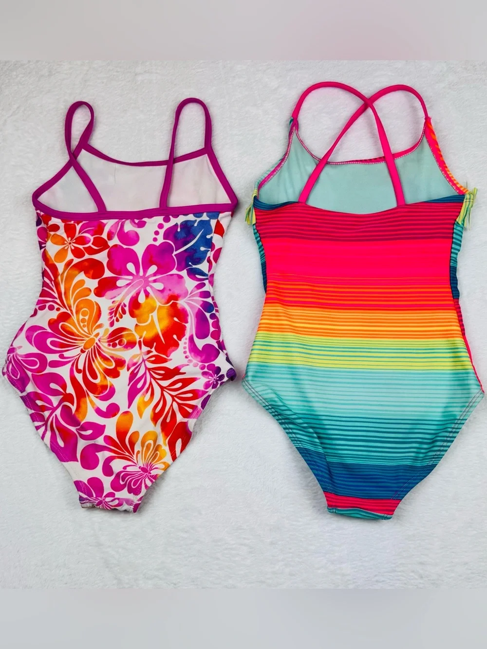 Cat & Jack and Xhilaration Lot of 2 swimsuits. Girls size S (6/6X).